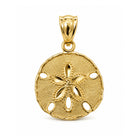 [group: small] gold sand dollar pendant 