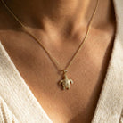 [group: large] Gold Turtle Pendant