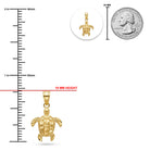 [group: small] Gold Turtle Pendant