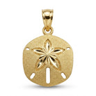 gold sand dollar pendant 