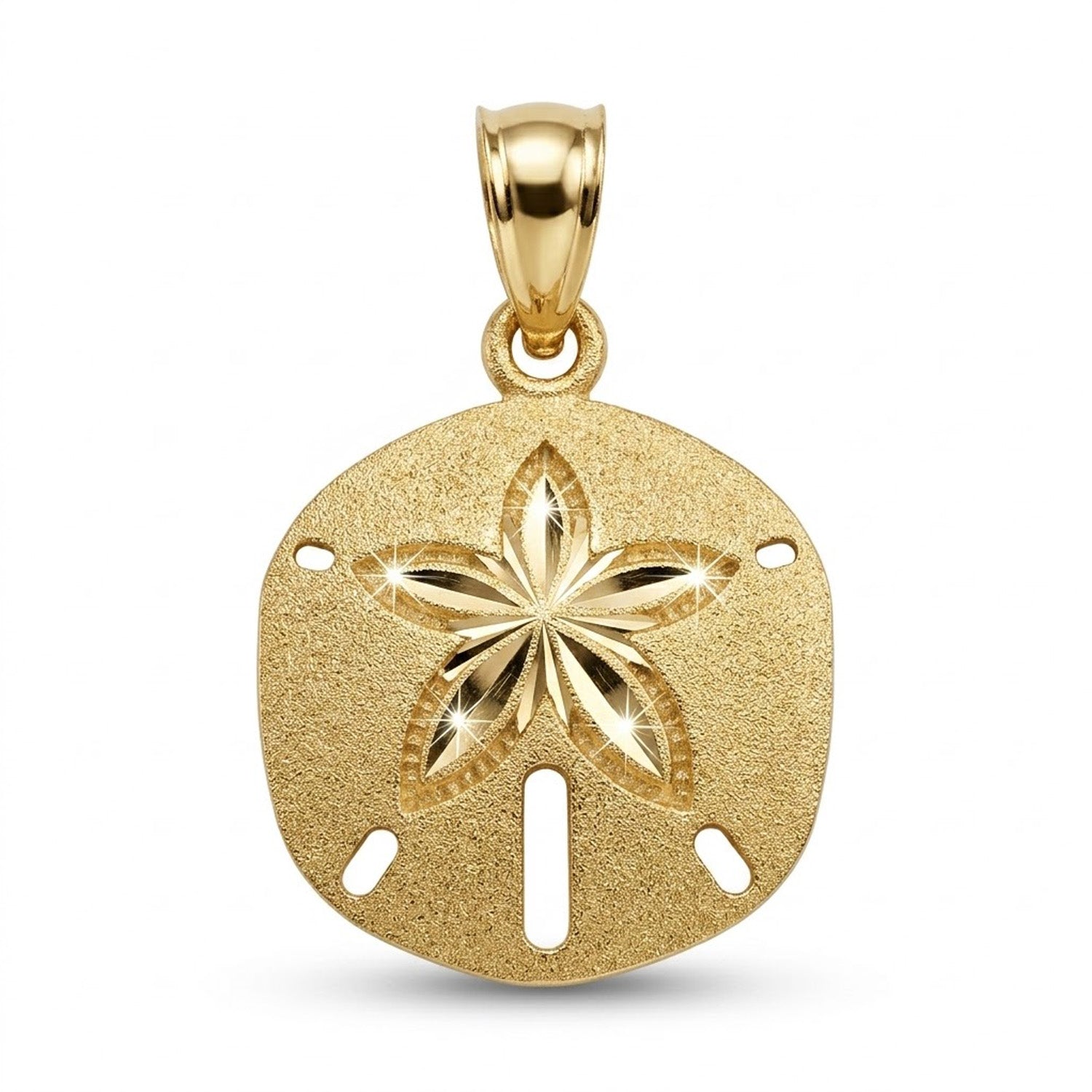 gold sand dollar pendant 