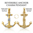 [group: large] gold anchor pendant 