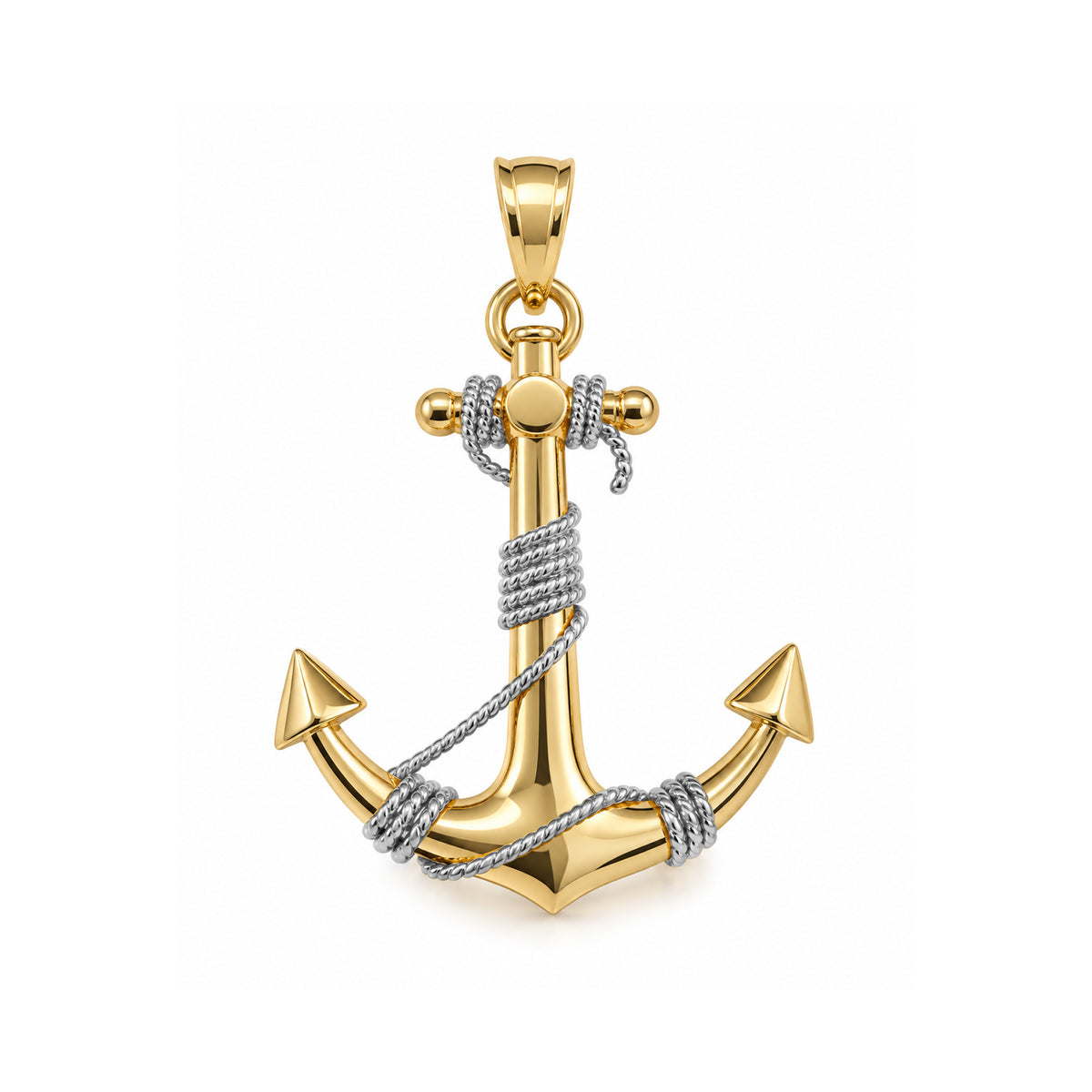 [group: small] gold anchor pendant 