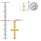 Gold cross pendant