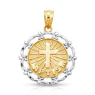 [group:10k-gold] gold baptism cross pendant  