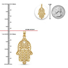 [group: small] Gold filigree hamsa hand pendant 