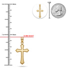 Gold Cross Pendant sizing chart