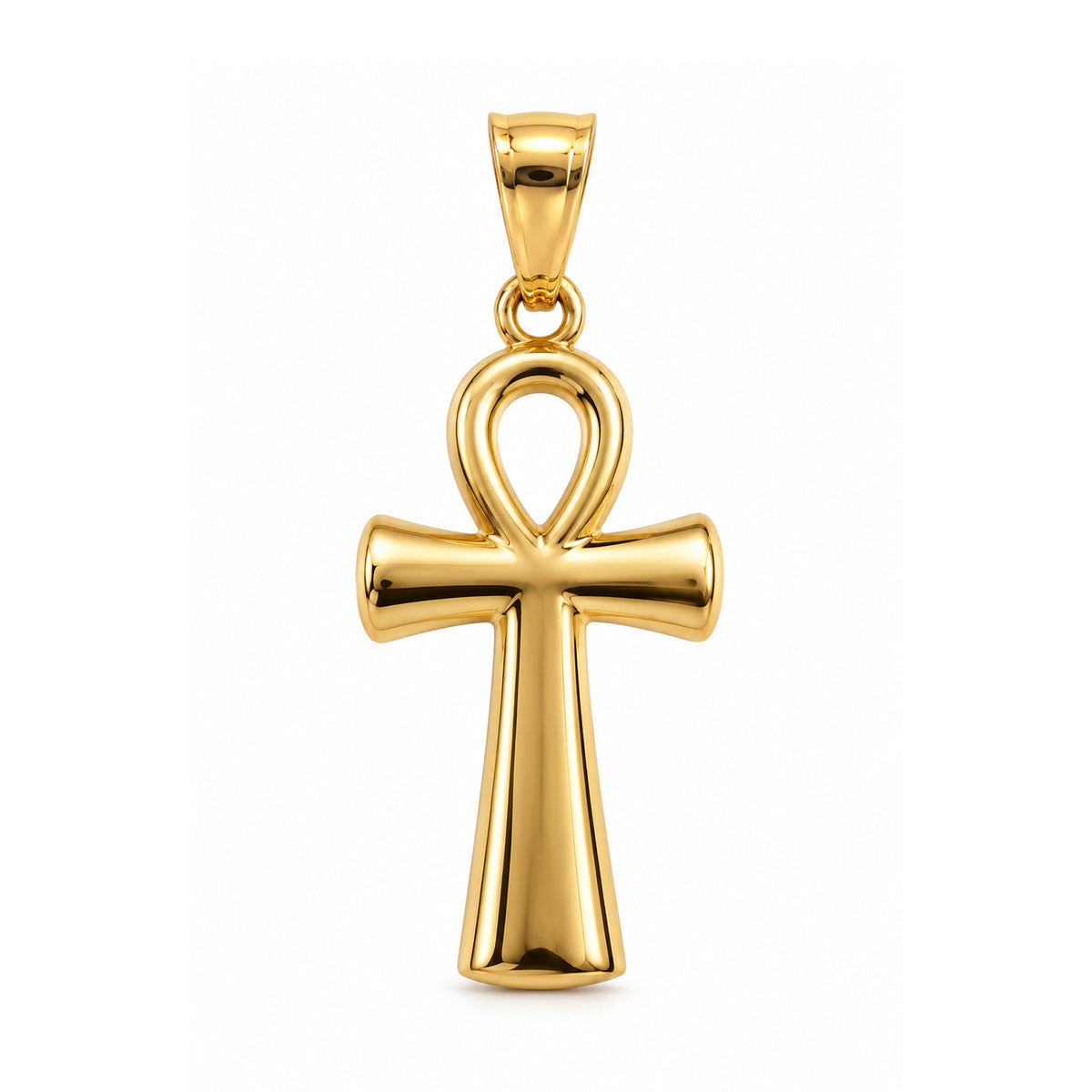 gold ankh cross pendant 