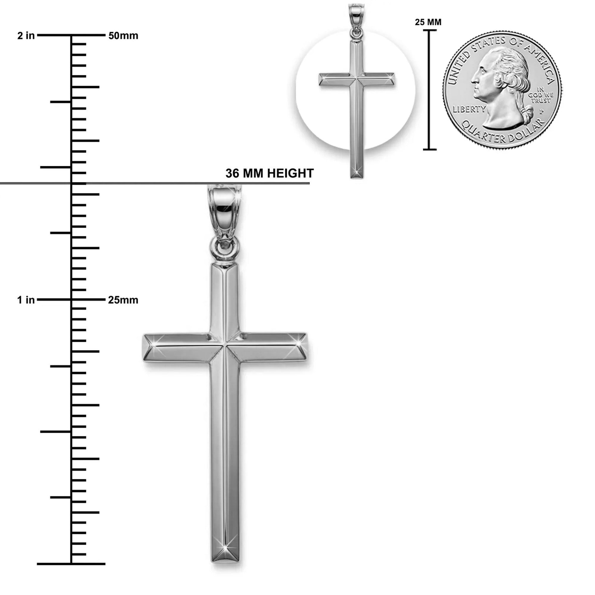 [group: silver-large] silver Cross Pendant 