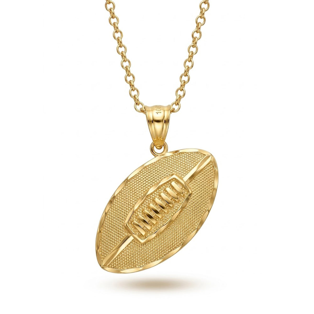 [group: gp] gold plated football necklace 