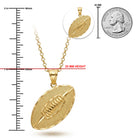 [group: gp] gold plated football necklace 