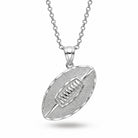 [group: silver] silver football necklace 