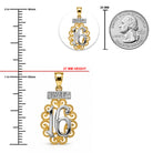 [group:large] gold sweet 16 pendant