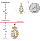 [group:small] gold sweet 16 pendant