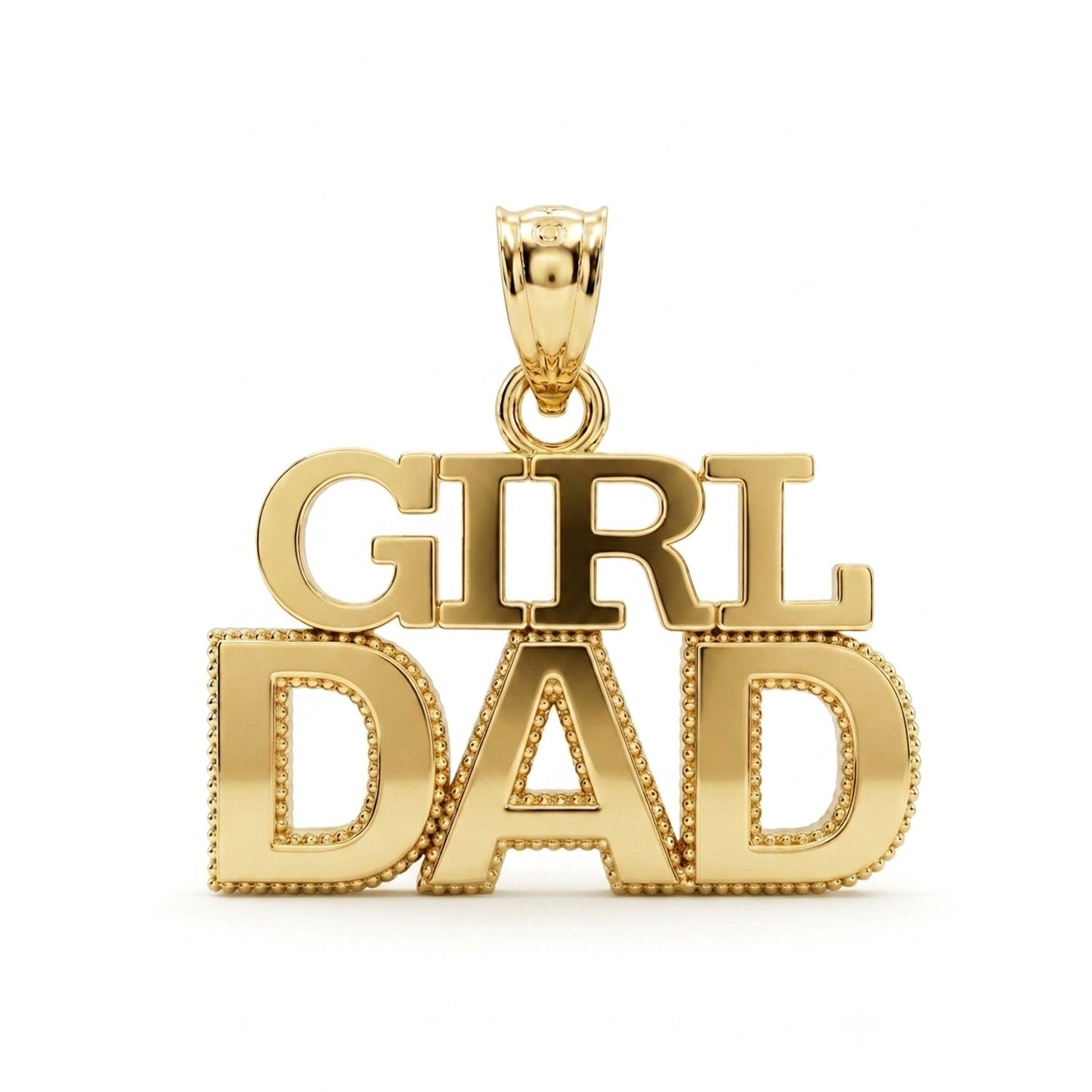 Gold Girl Dad Pendant